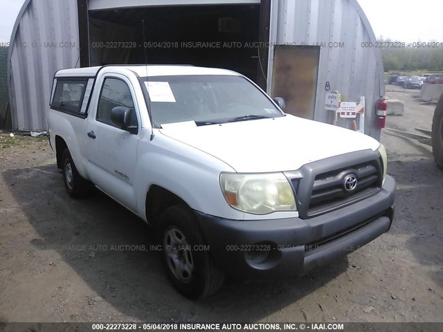 5TENX22N45Z082361 - 2005 TOYOTA TACOMA WHITE photo 1