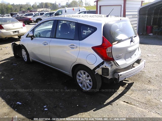 3N1CE2CP1EL381857 - 2014 NISSAN VERSA NOTE S/S PLUS/SV/SL GRAY photo 3