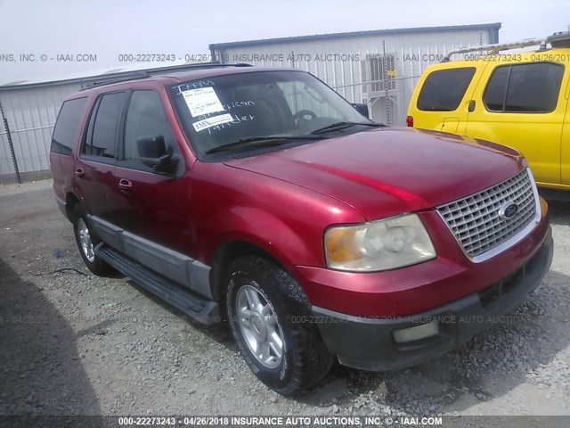 1FMRU15W73LC17560 - 2003 FORD EXPEDITION XLT RED photo 1