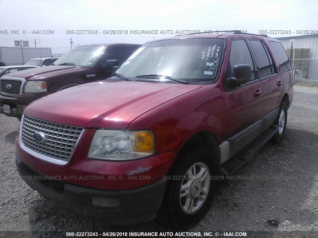 1FMRU15W73LC17560 - 2003 FORD EXPEDITION XLT RED photo 2