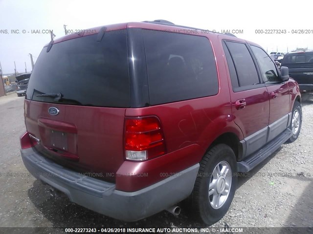 1FMRU15W73LC17560 - 2003 FORD EXPEDITION XLT RED photo 4