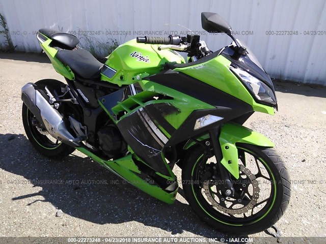 JKAEX8A10DDA06643 - 2013 KAWASAKI EX300 A GREEN photo 1