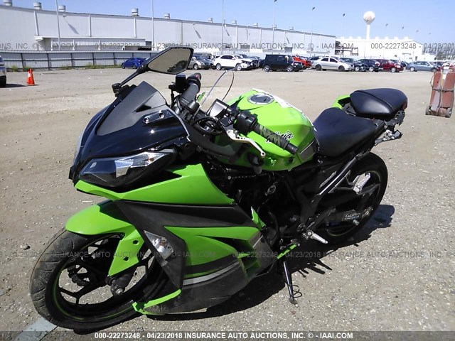 JKAEX8A10DDA06643 - 2013 KAWASAKI EX300 A GREEN photo 2