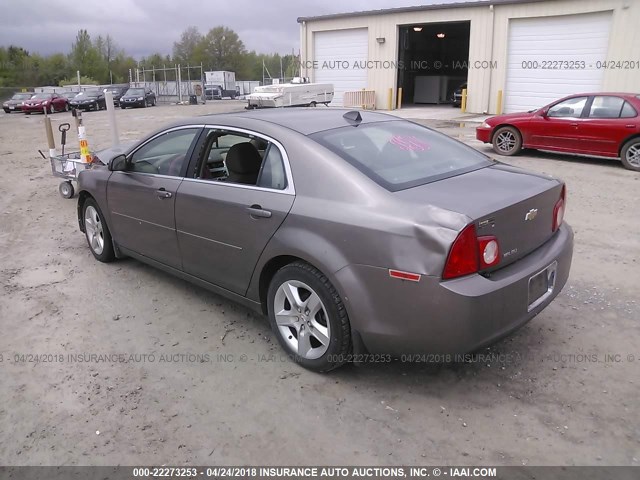 1G1ZB5E05CF314857 - 2012 CHEVROLET MALIBU LS 灰色 照片 3