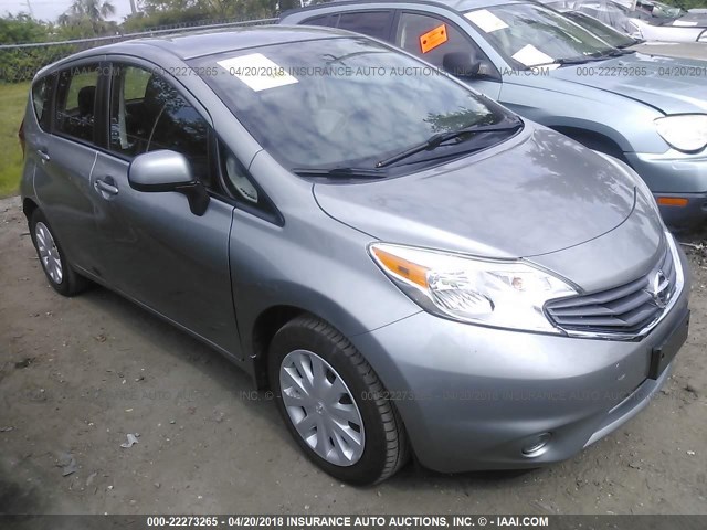 3N1CE2CP3EL385537 - 2014 NISSAN VERSA NOTE S/S PLUS/SV/SL GRAY photo 1