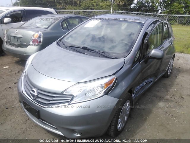 3N1CE2CP3EL385537 - 2014 NISSAN VERSA NOTE S/S PLUS/SV/SL GRAY photo 6