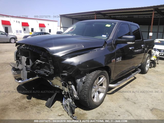 1C6RR6LT2ES326469 - 2014 RAM 1500 SLT GRAY photo 2