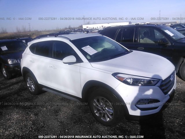 KM8J3CA44JU609189 - 2018 HYUNDAI TUCSON LIMITED/SPORT AND ECO/SE WHITE photo 1