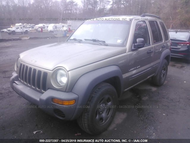 1J4GL48K53W706055 - 2003 JEEP LIBERTY SPORT/FREEDOM თაფლისფერი ფოტო 2