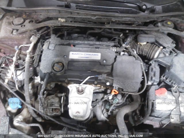 1HGCR2F51EA159422 - 2014 HONDA ACCORD SPORT Бордовый фото 10