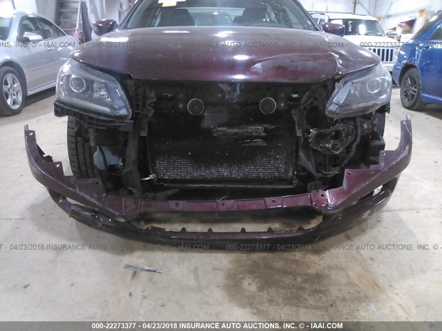 1HGCR2F51EA159422 - 2014 HONDA ACCORD SPORT BURGUNDY photo 6