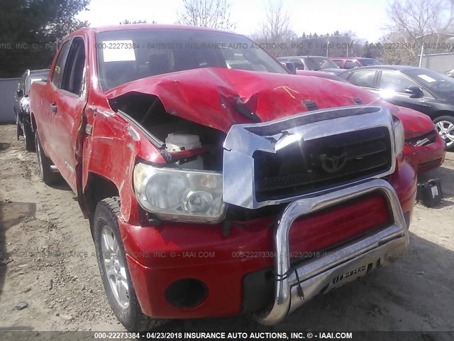 5TBBT54167S456066 - 2007 TOYOTA TUNDRA DOUBLE CAB SR5 RED photo 6