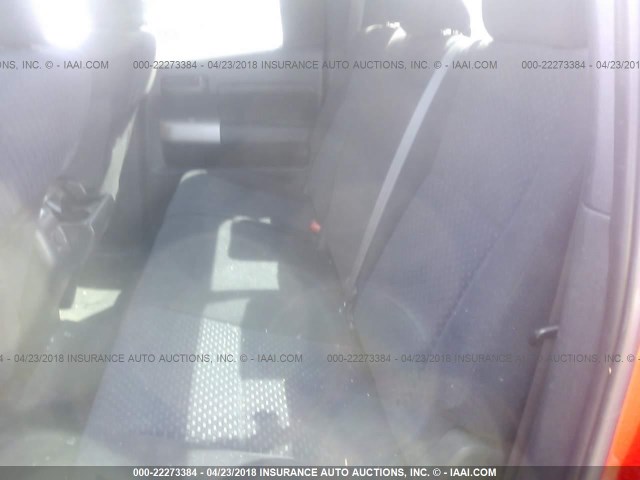 5TBBT54167S456066 - 2007 TOYOTA TUNDRA DOUBLE CAB SR5 RED photo 8