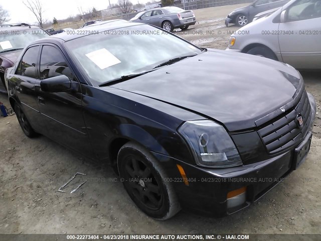 1G6DM57T970108357 - 2007 CADILLAC CTS BLACK photo 1