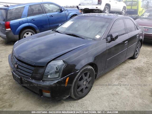 1G6DM57T970108357 - 2007 CADILLAC CTS BLACK photo 2