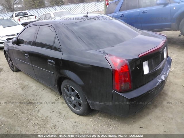 1G6DM57T970108357 - 2007 CADILLAC CTS BLACK photo 3