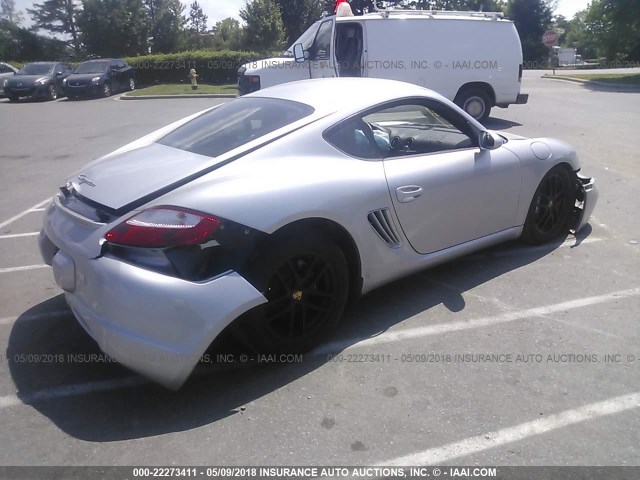 WP0AA29827U763680 - 2007 PORSCHE CAYMAN S SILVER photo 4