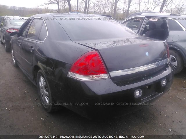 2G1WS58R179349360 - 2007 CHEVROLET IMPALA POLICE BLACK photo 3