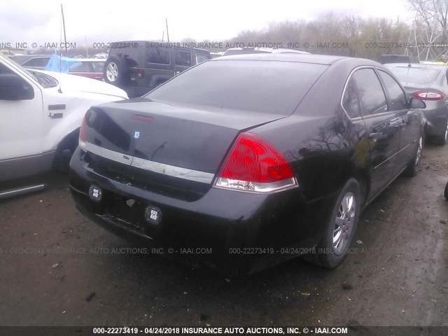 2G1WS58R179349360 - 2007 CHEVROLET IMPALA POLICE BLACK photo 4