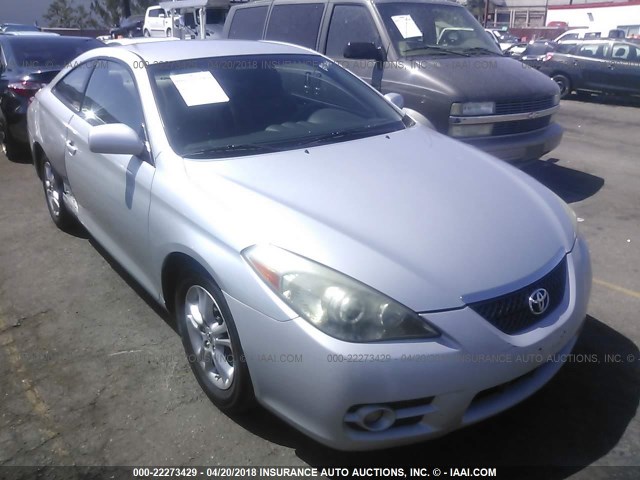 4T1CE30P27U757915 - 2007 TOYOTA CAMRY SOLARA SE/SLE Gümüş foto 1