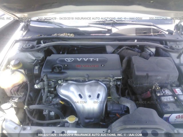 4T1CE30P27U757915 - 2007 TOYOTA CAMRY SOLARA SE/SLE Gümüş foto 10