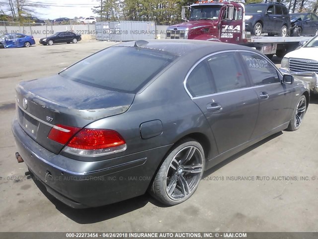 WBAHL83566DT02343 - 2006 BMW 750 I GRAY photo 4