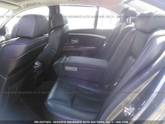 WBAHL83566DT02343 - 2006 BMW 750 I GRAY photo 8