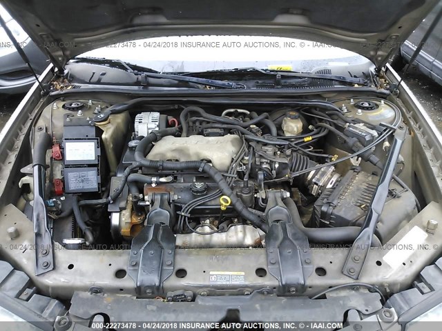 2G1WF52E339176851 - 2003 CHEVROLET IMPALA TAN photo 10