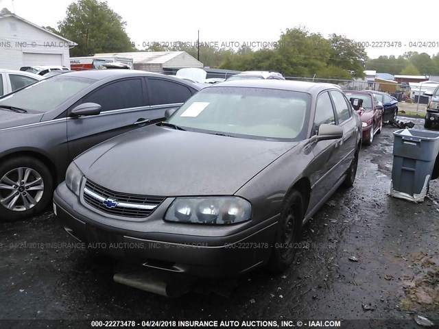 2G1WF52E339176851 - 2003 CHEVROLET IMPALA TAN photo 2