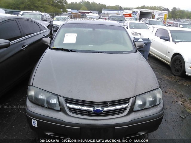 2G1WF52E339176851 - 2003 CHEVROLET IMPALA TAN photo 6