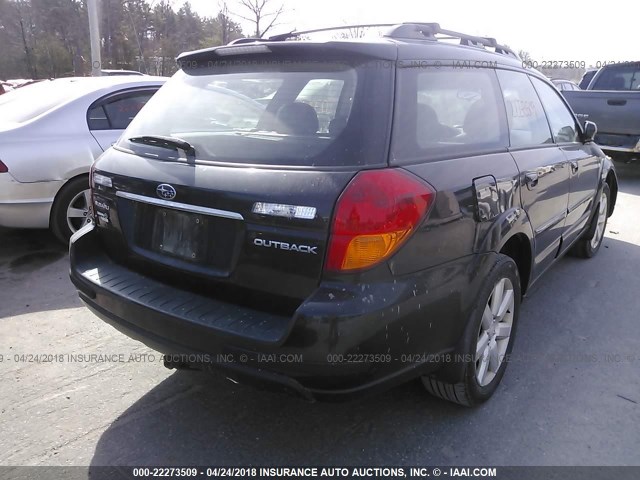 4S4BP62C066304672 - 2006 SUBARU OUTBACK OUTBACK 2.5I LIMITED BLACK photo 4