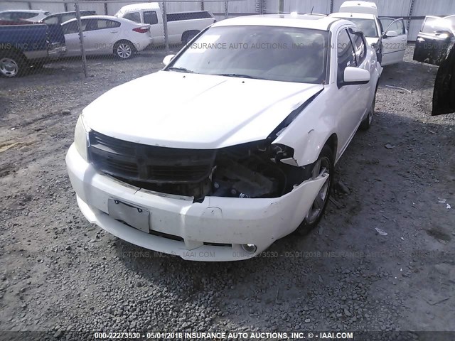 1B3LC76M88N256894 - 2008 DODGE AVENGER R/T WHITE photo 6