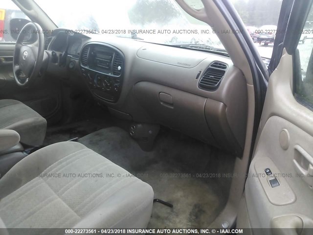 5TBRN34184S440850 - 2004 TOYOTA TUNDRA ACCESS CAB SR5 BLUE photo 5