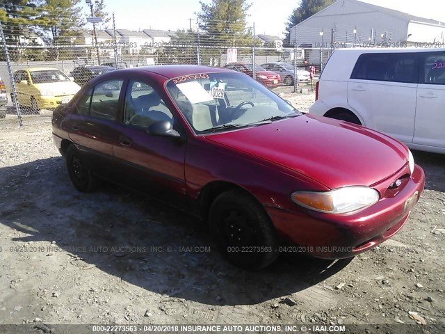 3FAFP13P6YR206297 - 2000 FORD ESCORT RED photo 1