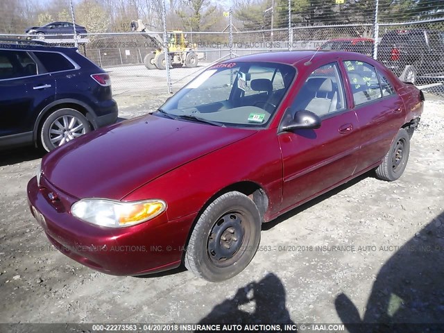 3FAFP13P6YR206297 - 2000 FORD ESCORT RED photo 2