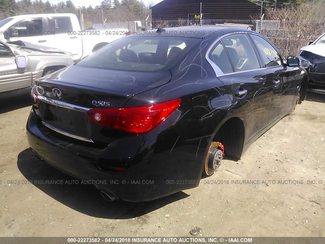 JN1BV7AR0EM680694 - 2014 INFINITI Q50 PREMIUM/SPORT BLACK photo 4