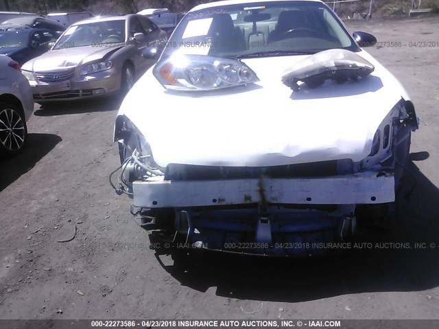 2G1WK15N879121513 - 2007 CHEVROLET MONTE CARLO LT WHITE photo 6