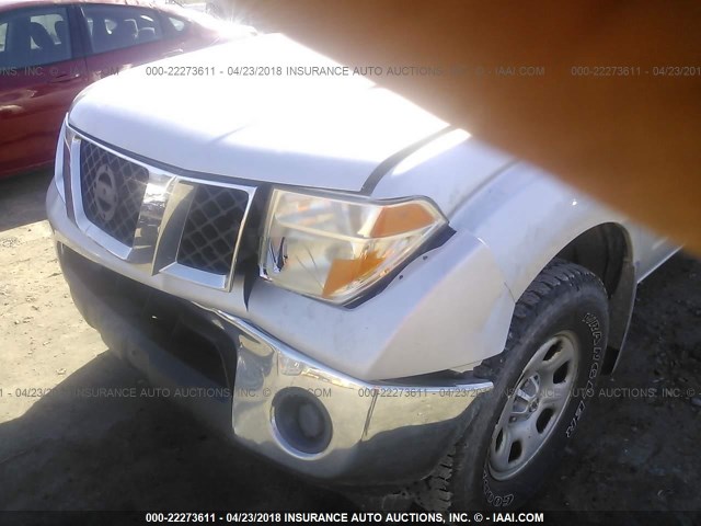 1N6AD06WX7C415496 - 2007 NISSAN FRONTIER KING CAB LE/SE/OFF ROAD SILVER photo 6