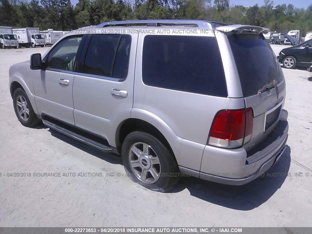 5LMEU88HX4ZJ33555 - 2004 LINCOLN AVIATOR 银色 照片 3