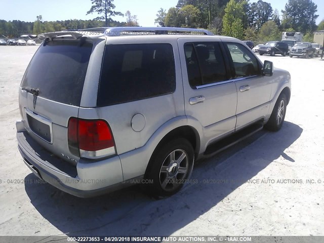 5LMEU88HX4ZJ33555 - 2004 LINCOLN AVIATOR SILVER photo 4