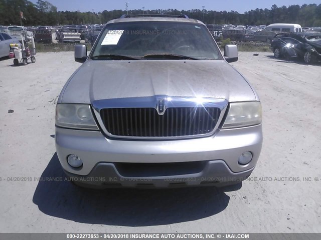 5LMEU88HX4ZJ33555 - 2004 LINCOLN AVIATOR 银色 照片 6