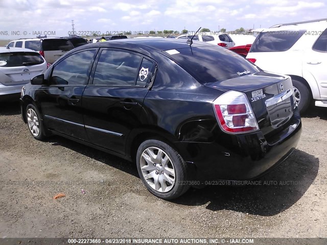 3N1AB6AP2AL616447 - 2010 NISSAN SENTRA 2.0/2.0S/SR/2.0SL BLACK photo 3