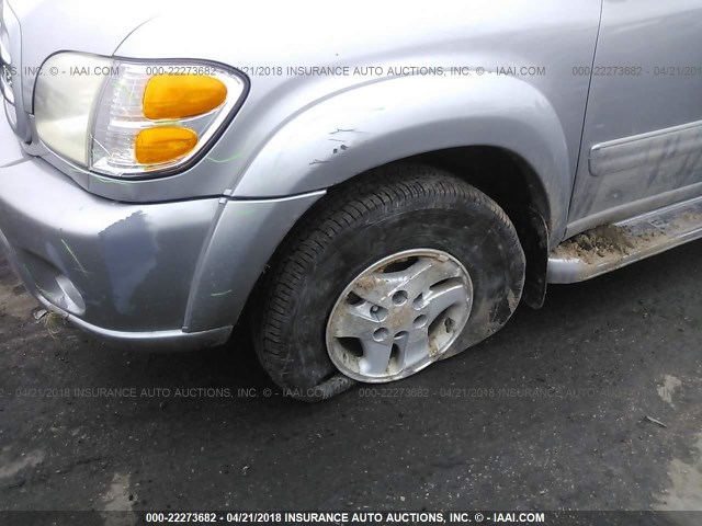 5TDBT48A21S043497 - 2001 TOYOTA SEQUOIA LIMITED SILVER photo 6