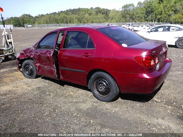 JTDBR32E260065806 - 2006 TOYOTA COROLLA CE/LE RED photo 3