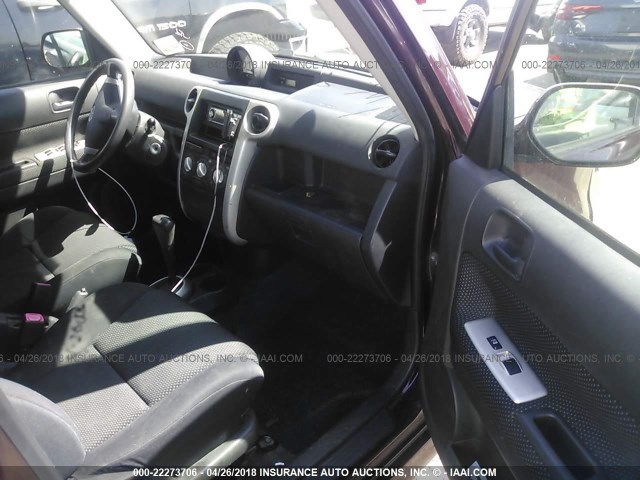 JTLKT324654009548 - 2005 TOYOTA SCION XB 勃艮第红 照片 5