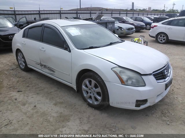 1N4BA41E47C813797 - 2007 NISSAN MAXIMA SE/SL WHITE photo 1