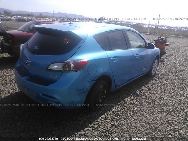 JM1BL1H63A1127559 - 2010 MAZDA 3 S BLUE photo 4