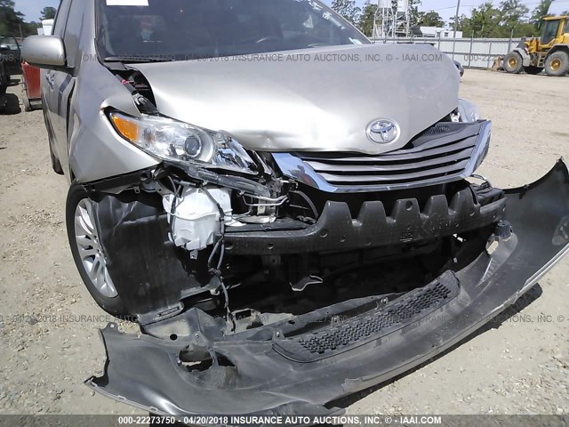 5TDYK3DC2FS612600 - 2015 TOYOTA SIENNA XLE/LIMITED BEIGE photo 6