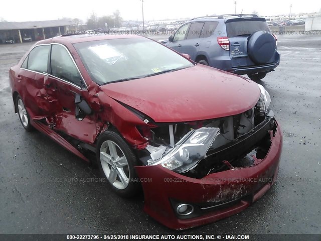 4T1BF1FKXEU826341 - 2014 TOYOTA CAMRY L/SE/LE/XLE 红色 照片 1