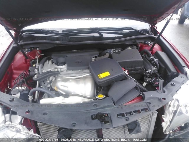 4T1BF1FKXEU826341 - 2014 TOYOTA CAMRY L/SE/LE/XLE 红色 照片 10